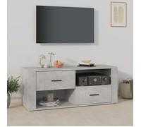vidaXL Meuble TV 823103 - Gris béton - 100 x 35 x 40 cm - Bois d'ingénierie