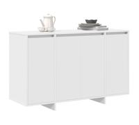 (8237)Commode - contemporain - Buffet rangement - Blanc 120x41x75 cm Bois d'ingénierie ,poid:44.1 kg