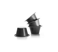 Ibili Moules 827800 Crème caramel Moka Acier Ø 8 cm Lot de 4