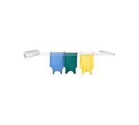 Leifheit Étendoir mural Rollfix 210 Longline, pour intérieur et extérieur | Séchoir à linge avec 5 fils de 4,20 m, enroulement automatique, tension réglable, idéal pour le balcon ou la salle de bains