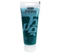 Peinture acrylique - Pébéo - Studio - Emeraude Phtalocyanine - 100 ml - Satiné - Mixte