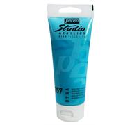 Pébéo Peinture acrylique Studio 837357 Bleu/Vert iridescent - Tube 100 ml