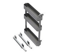 8382035 Porte-bouteilles latéral extractible 150x800 mm gris anthracite