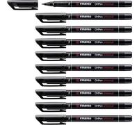 [842/46-10] STABILO Lot de 10 Feutres pour Transparent OHPen Permanent pointe...