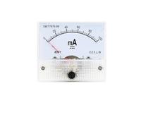 85C1 0-50mA 1mA 20mA 30mA 100mA 200mA 500mA DC panneau analogique ampèremètre ampèremètre jauge 85C1 0-50mA milliammètre