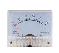 85C1 Micro-ampe100uA 200uA 500uA pointeur DC panneau de courant analogique ampèremètre DC 50uA for test de Circuit ampèremètre jauge(0-300uA)