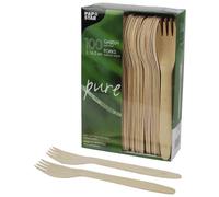 [86940] PAPSTAR Pack 500 Fourchette en bois Pure 165 mm