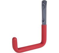 869823 Crochet Mural, En Option De Différentes Tailles, Gris, Avec Garniture Caoutchouc Rouge, Diamètre 18 Mm, 215 X 153 Mm, Set De 5 Pièces - Alberts