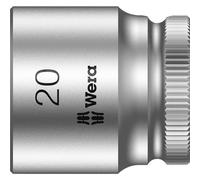 Wera Douille 6 pans extérieurs 05003565001 20 mm – L 30 mm – Emmanchement 3/8" (10 mm) – 1 pièce