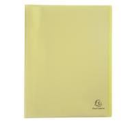 Exacompta Protège-documents Chromaline Pastel – Polypropylène semi-rigide, 80 vues, A4, Jaune