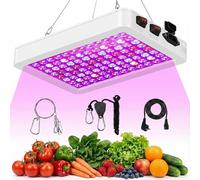 88W 2500lm Lampe pour plantes Led plein spectre Plantes d'intérieur UV Lampe de croissance pour plantes Légumes Fleurs (VEG et BLOOM double interrupteur)