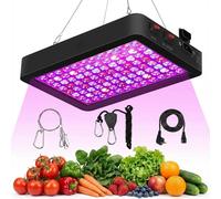 88W 2500lm Lampe pour plantes Led plein spectre Plantes d'intérieur UV Lampe de croissance pour plantes Légumes Fleurs (VEG et BLOOM double interrupteur)