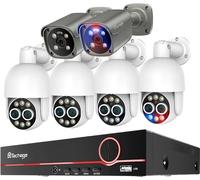 8CH NVR Système de surveillance, 8MP haute résolution, double lentille PTZ fonctionnalité, 8CH NVR 6 caméra A, Aucun