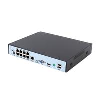 8ch Poe NVR, Enregistreur Vidéo Réseau 4K avec Compression H.265 + et Sauvegarde USB pour Les Systèmes de sécurité Domestique, Sortie D'affichage VGA HD (Prise UE)