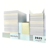 8Gnituhs Lot de 20 séparateurs d'étagères en métal 39 x 25 cm 1,6 mm pour l'organisation de placards, séparateurs d'étagères en Fil de Fer pour étagères en Bois ou Verticales