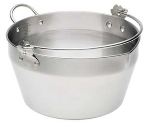 8Ltr Acier inoxydable Jam / Maslin Pan