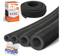 8m TUYAU EPDM Ø 25x34mm DURITE renforcé tissu Air Eau Gaz Radiateur 130°C | GRAND CHOIX | TUBE renforcé intérieur textile coton tissu Refroidissement Vapeur Liquide Frein haute température ISO 73411