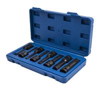8Pc 1/2" Hex Impact Socket Set H5/H6/H8/H10/H12/H14/H17/H19 -Mo Durcir l'Acier