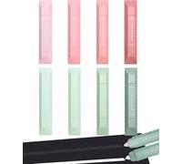 8Pcs 2-in-1 Rubans Correcteurs & Colle à Ruban Adhésif Double Face,5M*6mm Roller Colle，6M*5mm Souris Correcteur Blanc avec Capuchon Protecteur, pour Scrapbooking, Album Photo,Scolaire(Rose+Vert)