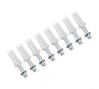8pcs Charnières pour porte Pliante Haut pour pivot Acier 8pcs | Ajustement parfait, épaisseur pour porte 1-3/8 pouce, compact, ne prend pas de place, fixation sûre