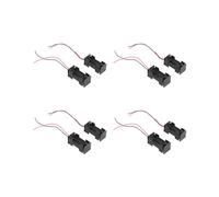 8pcs Noir 2-Couches 4 X 1,5 V AAA Batterie Boite Support Case W Fils de Connexion