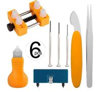 8Pcs Outil Changement Pile Montre Kits-Ouvre Boitier Montre Utilisé pour Ouvrir le couvercle de la Montre en Tournant Réparation