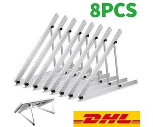8PCS PV Support 114cm Panneau solaire Panneau solaire 0°-90° Montage en hauteur photovoltaïque