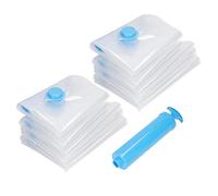 8pcs Sacs De Rangement De Compression Sous Vide Avec Pompe à Main, Sacs Sous Vide Pour Couettes Et Couvertures, Sacs De Compression De Voyage Pour L'emballage, Sacs De Rangement De Vêtements Scellés S