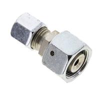 8S & 14S Acier zingue Raccord de coupe droit avec pivot 630 bar Joint torique NBR Cône ISO 8434-1
