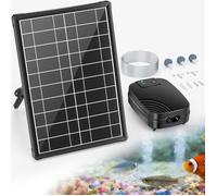 8W Aérateur Solaire Pour Étang, Pompe À Oxygène Solaire Pour Étang Avec Double Alimentation Solaire Par Batterie, Aération Continu