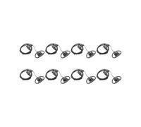 8X 2 Broches évoluées Forme D-Clip-Ear Ptt Ecouteur Microphone pour Radios à 2 Voies GP88S GP300 GP68 GP2000 GP88 GP3188 CP040 CP1200 A8 A6