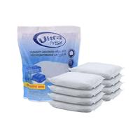 8x 450g pack de recharge pour déshumidificateur Ultra Fresh - Sachet de recharge pour déshumidificateur d’ambiance, déshumidificateur domestique, granulés blancs