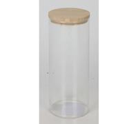 8X Bocal De Conservation 2300Ml Avec Couvercle En Bambou Hermétique Robuste