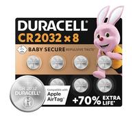 8X Duracell Cr 2032 Lithium (2 Blisters De 4 Piles) 8 Piles