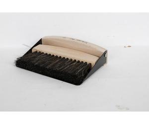 8x Mini balai à main & balayette Set Métal Bois Soies de Cheval Pelle Balai