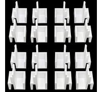 8x Paires de Guides Hauts pour Porte Coulissante de Placard FORM OPTIMUM