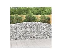 8x Paniers à Gabions Arqués Cages à Gabions Arquées Murs de Gabion Barrières de Jardin Terrasse Extérieur 3145962