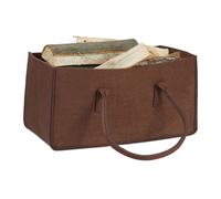 8x Sacs à bûches feutre Panier à bûche pliant porte-revues marron Corbeille