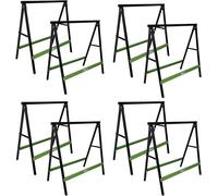 8x tréteaux pliants Tréteaux de sciage Tréteaux de travail pliants Lot de 2 Charge maximale 200 kg/paire Tréteaux d'échafaudage