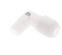 8x10mm & R1/4'' PVDF Raccord coudé pour tuyau avec filetage mâle 10bar/145psi