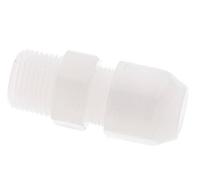8x10mm & R3/8'' PVDF Raccord droit pour tuyau avec filetage mâle 10bar/145psi