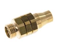 8x5 & G1/4'' Raccord droit à pression en laiton nickele avec filetage mâle orientable