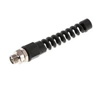 9.5x6.3 & G1/4'' Raccord droit à pression en laiton nickele avec filetage mâle Protection contre le coude rotatif