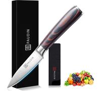 9 cm Couteau à légumes Tranchant Couteau à fruits Couteau à éplucher Couteau de cuisine Manche ergonomique Acier inoxydable allemand avec lame tranchante