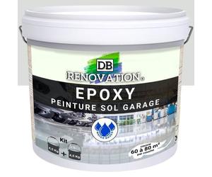 9 kg Gris très clair - RESINE EPOXY Peinture sol Garage béton - PRET A L'EMPLOI - Trafic intense - Etanche et résistante