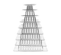 9 Niveaux Multifonctionnel Macaron Acrylique Cupcake gâteau présentoir Desserts pâtisserie fête décor Cake Display Rack