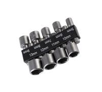 9 Pièces Adaptateur de Douille à Embout Hexagonal 5 à 13mm | Acier Chrome-vanadium, Forte , pour Réparation Professionnelle, Auto, Tailles