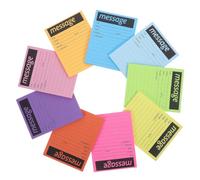 9 Pièces Bloc-notes D'appel Adhésif Fluorescent à Pages Lignées pour | Papier Épais Détachable, Couleurs Néon pour Repérage, Notes Rapides Destinées aux Réceptionnistes et Bureaux