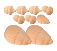 9 Pièces Décorations en Bois Champignons et Glands | Surface Lisse et Brute, Bois sans Bavure, pour Colle Pailletée, Ateliers Scolaires, Fêtes et Occasions Spéciales