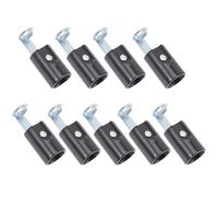 9 Pièces Douille de Bougie E14, Support de Lampe | Culot Ampoule Polyvalent, Bases de Lampe de Rechange, Plastique et Fer Noir Argenté, pour Plafonniers, Bars, Projets DIY